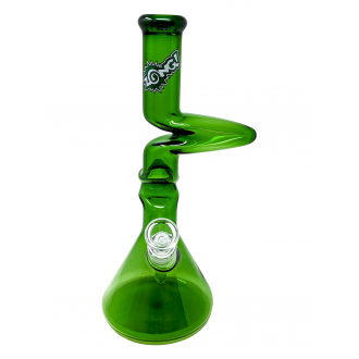 13" ZONG! Mini 2-Kink Beaker Zong Water Pipe - [ZMINIC-BK]