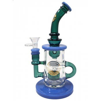 8.5" On Point Glass Shower Head Perc Recycler Water Pipe [2022SK04]