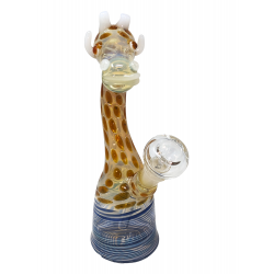 8" Honeycomb Giraffe Neck Water Pipe - [ZN16]