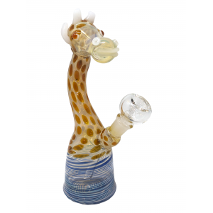 8" Honeycomb Giraffe Neck Water Pipe - [ZN16]