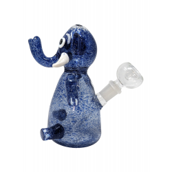 6.5" Mini Assorted Frit Seated Elephant Water Pipe - [ZN24]