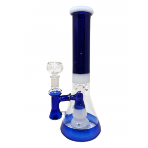 11" Dual Color Showerhead Perc Beaker Water Pipe - [ZN26]