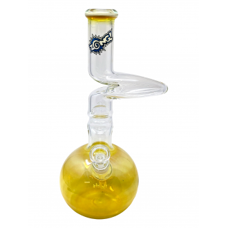 15" ZONG! Silver Fumed Bubble Base 2-Kink Zong Water Pipe - [ZS120-OGS]