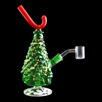 8" Christmas Tree Nutcracker Theme Water Pipe - Glow in the Dark [GP5172]