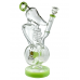 13.5" Lookah Spiral With 2 Drum Perc Recycler Water Pipe - [WPC774]