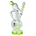 13.5" Lookah Spiral With 2 Drum Perc Recycler Water Pipe - [WPC774]