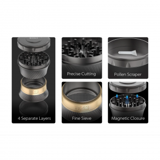 Yocan Whirly 4-Part Metal Herb Grinder