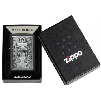 Zippo - Skull Anchor Emblem Design [48122] (MSRP $44.95)