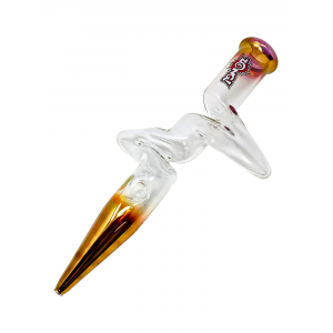 16" ZONG! Gold Fumed Edges with Clear Center Steamroller - [ZR50-U]