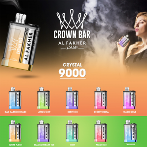 Al Fakher Crown Bar Crystal 9000 Puffs 14ml 650mAh Disposable Vape - 10ct Display*