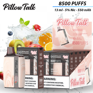 Pillow Talk 13ML 8500 Puffs 550mAh Prefilled NiC Salt Disposable Vape w/ Screen - 10ct Display [PTLK85PF]