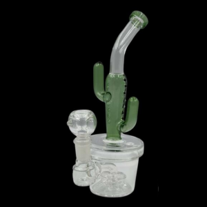 7" Growing Cactus with Built-In Perc Water Pipe Rig - [SG3009]