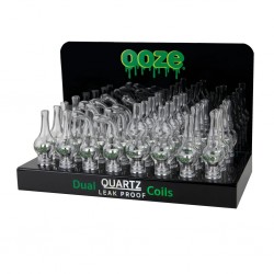 Ooze Glass Globe Dual Quartz Coils - Assorted Display - 32ct Display