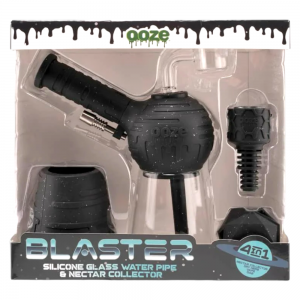 Ooze Blaster Silicone Glass 4 in 1 Hybrid Water Pipe & Dab Straw