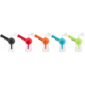 Ooze Blaster Silicone Glass 4 in 1 Hybrid Water Pipe & Dab Straw