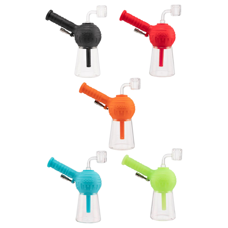 Ooze Blaster Silicone Glass 4 in 1 Hybrid Water Pipe & Dab Straw