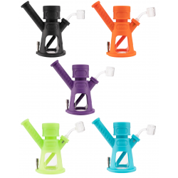 Ooze Hyborg Silicone Glass 4 in 1 Hybrid Water Pipe w/ Nectar Collector