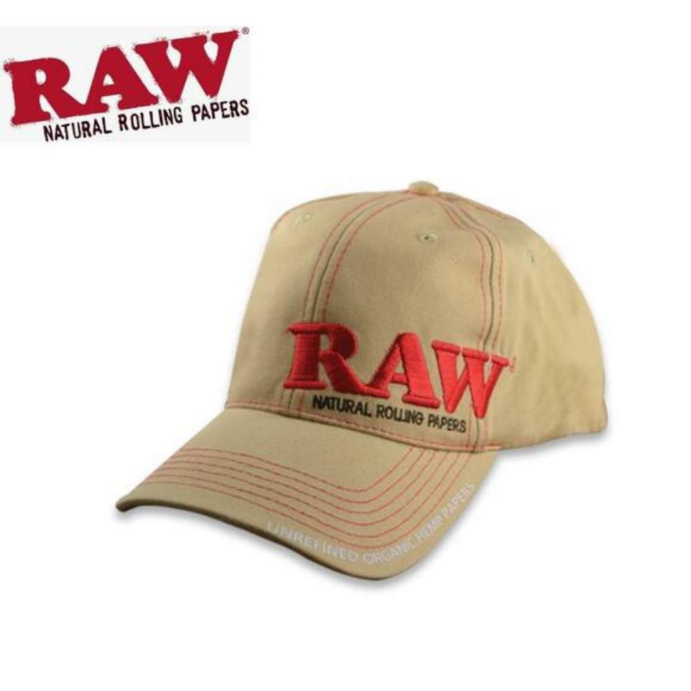RAW POKER HAT TAN CURVED BILL ADJUSTABLE STRUCTURED HAT [RHATTAN]