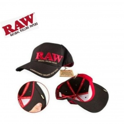 RAW Power Hat Black Curved Bill Adjustable Structured [POKERHAT]