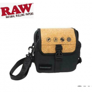 Rolling Papers X Raw Smokers Day Bag With Cork And A Removable Foil Pouch 