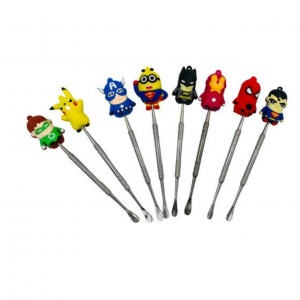 PVC character Stainless Steel Dabbler Tools Assorted designs (Pack of 8) [ST077]