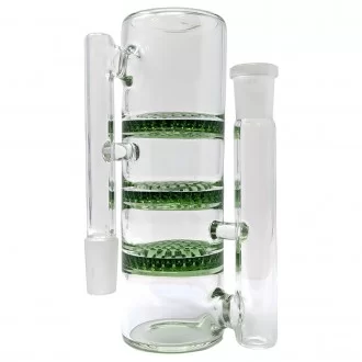 14mm Trio Thrills-Honeycomb Perc Ash Catcher 90 Angle [ACH-010-90]