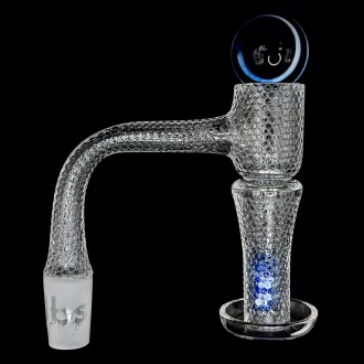 Dogg Lbs - Everyday Etched Pattern Terp Slurper Quartz Banger Set - 14M 90 Degree [DLBG0005]