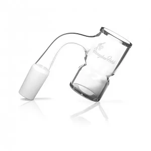 Honeybee Herb 14mm Male - Honey Bevel Splash Bucket Quartz Banger - 90° Black Line
