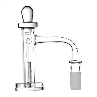 Space King - 14mm Male 90° XXL Terp Slide Quartz Banger Kit - White Purple