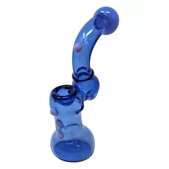  7" Tube Slyme Joint Multi Marble Art Bubbler Hand Pipes [DJ458]