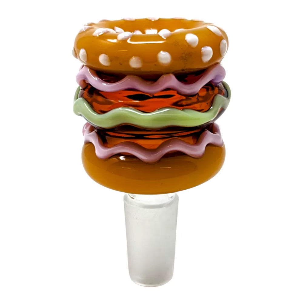 14mm "Mighty Meaty Burger" Glass Bowl - [BL561]