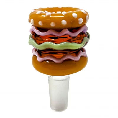 14mm "Mighty Meaty Burger" Glass Bowl - [BL561]