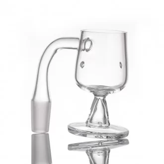 Large Cup Shape Quartz Banger 90 Degree Angle [QBV7]