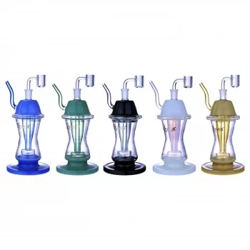 Clover Glass - 8.5" Sipper-Style Showerhead Perc Incycler Dab Rig - [WPE-827]