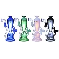 Clover Glass - 8" Octo's Hydration Recycler Water Pipe - [WPE-904]