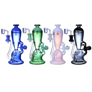 Clover Glass - 8" Octo's Hydration Recycler Water Pipe - [WPE-904]