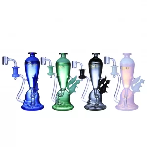 Clover Glass - 8" Squirrel's Hydration Recycler Water Pipe -  [WPE-907]