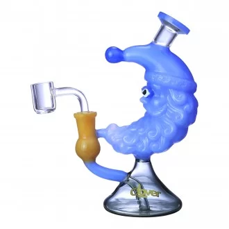 Clover Glass - 7.5" Crescent Santa Beaker Base Dab Rig - [WPE-912]