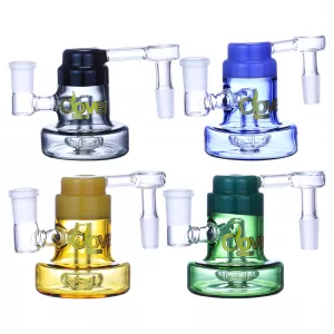 Clover Glass - 14mm 90° Showerhead Perc Compact Ash Catcher
