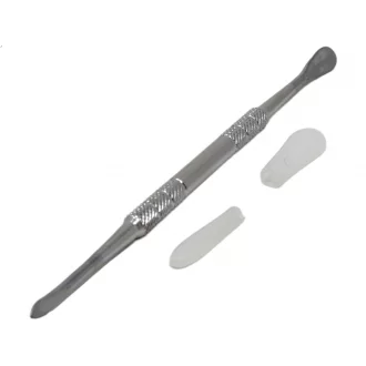 Dank Glass - 20 Pack SS Dab Tool - Silver Color 