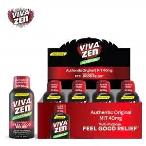 Viva Zen Original Kratom Shots MIT 40mg - 12ct Display [VZKS-12CT]