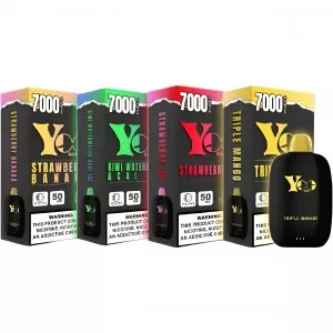 YOO Bar 5% Disposable (150ml) 7000puffs 10ct/Box** 
