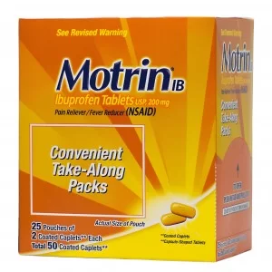 Motrin Ibuprofen Tablets - 2pk/ 25ct Display