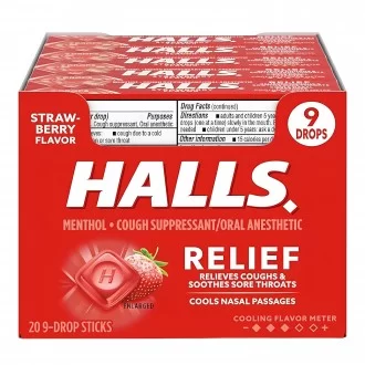 Halls Cough Relief Drops - 20ct Display