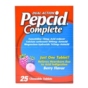 Pepcid Complete Dual Action - Berry Flavor - 25ct Tablets