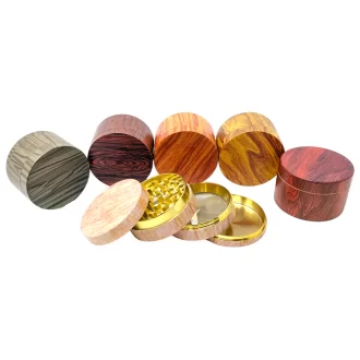 Wood Look Assorted 4 Piece Diamond Teeth Grinders - 6ct Display [52-WM]