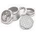 Bake Sale Donut Pattern - 2.5" 5 Piece 63mm Aircraft Aluminum Grinder [BSDP63MG]