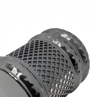 Death Row Records - 1.7" 4 Part Zinc Gem Grid Grinder - Gun Metal
