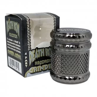 Death Row Records - 1.7" 4 Part Zinc Gem Grid Grinder - Gun Metal