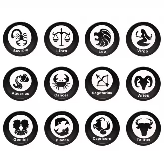 63mm Assorted Color 4-Parts Herb Grinders for Every Zodiac